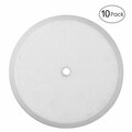 American Built Pro Clean-Out Cover Plate, 9-1/4 in. Diameter Plastic Flat White (10-pk) 109FW P10